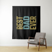 Tenture Meilleur papa jamais | Cadeau Père (En situation)