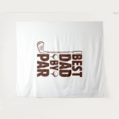 Tenture Meilleur papa par Parc Golf Papa (Devant (Horizontal))