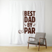 Tenture Meilleur papa par Parc Golf Papa (En situation)