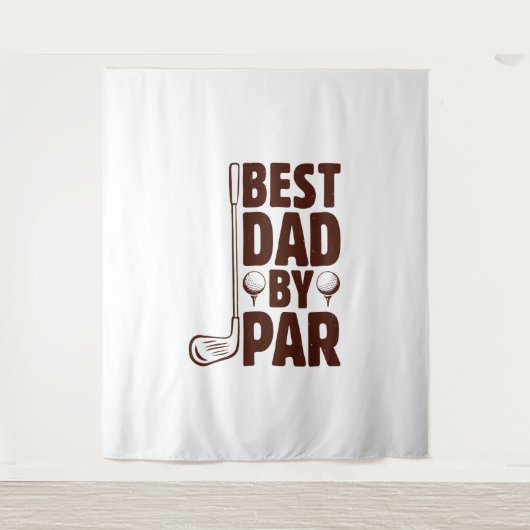 Tenture Meilleur papa par Parc Golf Papa (Devant)