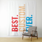 Tenture Meilleur texte vintage rétro Customisé personnalis (En situation)