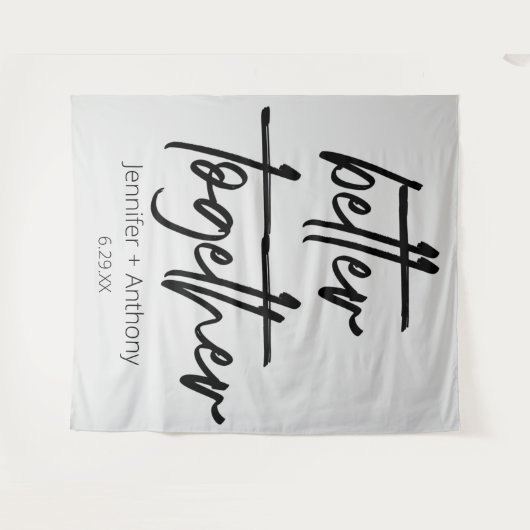 Tenture Meilleure combinaison de Mariage cadre personnalis (Devant (Horizontal))