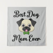 Tenture Meilleure maman de chien jamais (Devant)