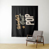 Tenture Meilleure pop du monde - Cadeaux père et grand-pèr (En situation)