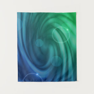 Tenture Mélange De Couleurs Bleu Et Vert Doux Vortex