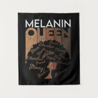 Melanin Afro Queen Word Art