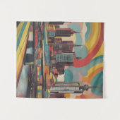 Tenture Melbourne poster vintage (Devant (Horizontal))