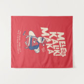 Tenture Mele Kalikimaka - Drôle Père Noël Hawaiian Christm (Devant (Horizontal))