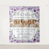 Tenture Mémorial funéraire de tournesols Collage de 7 phot (Devant)