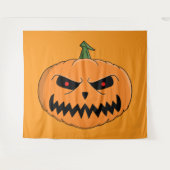 Tenture Menacer Jack O'Lantern Halloween (Devant (Horizontal))