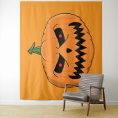 Tenture Menacer Jack O'Lantern Halloween (En situation)