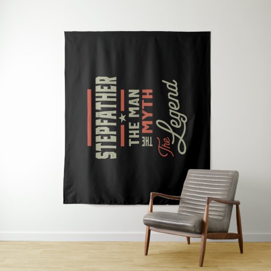 Tenture Mens Stepfather The Man The Myth The Legend (En situation)