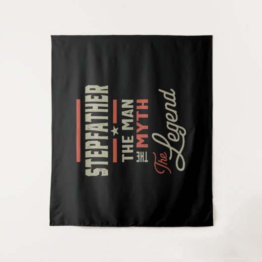 Tenture Mens Stepfather The Man The Myth The Legend (Devant)