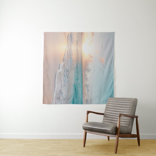 Tenture Mer pendant l'heure d'or (En situation (horizontale))