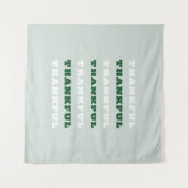 Tenture Merci, Gratitude, Vert (Devant (Horizontal))