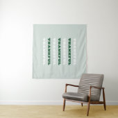 Tenture Merci, Gratitude, Vert (En situation (horizontale))