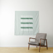 Tenture Merci, Gratitude, Vert (En situation)