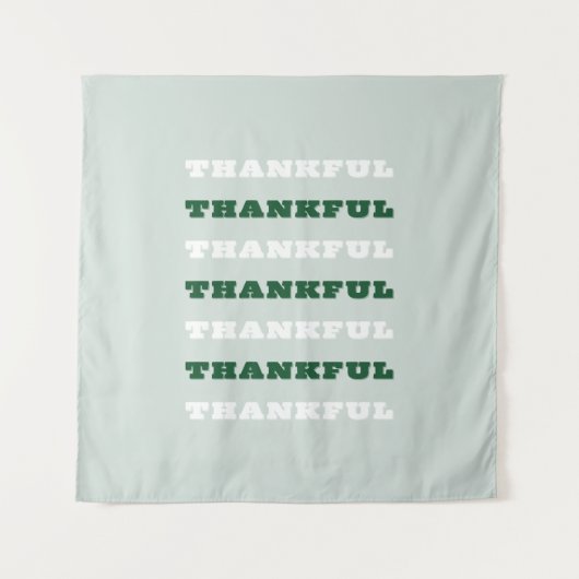 Tenture Merci, Gratitude, Vert (Devant)