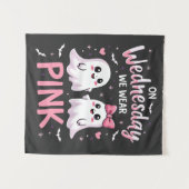 Tenture Mercredi, Nous Portons Le Crâne D'Halloween Éffray (Devant (Horizontal))