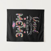 Tenture Mère Béni D'Être Appelée Maman Et Mème Fleur (Devant (Horizontal))