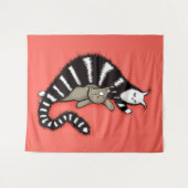 Tenture Mère de chat mère et enfant mère de chat (Devant (Horizontal))