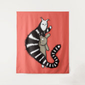 Tenture Mère de chat mère et enfant mère de chat (Devant)