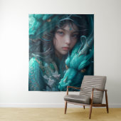 Tenture Mère des dragons (En situation)