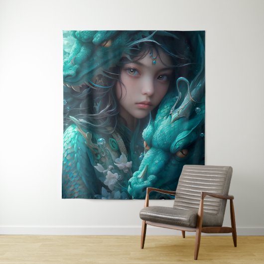 Tenture Mère des dragons (En situation)