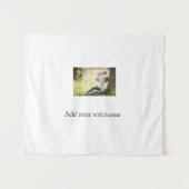 Tenture Mère fille photo de famille ajouter nom image text (Devant (Horizontal))