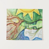 Tenture Mère Terre Déesse Gaia (Devant (Horizontal))