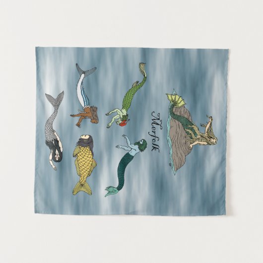 Tenture Merfolk (Devant (Horizontal))