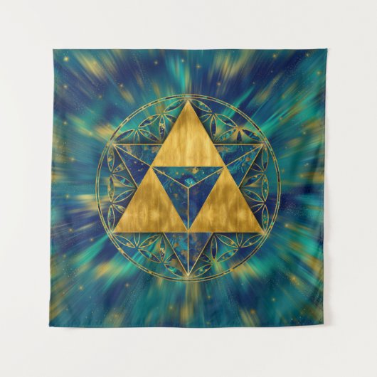 Tenture Merkabah à Fleur de vie (Devant)