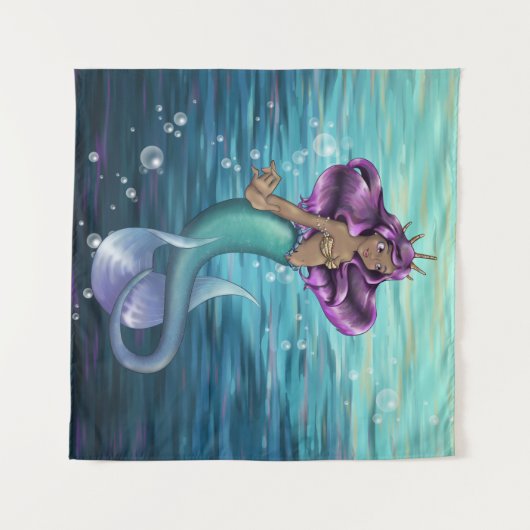 Tenture Mermaid Iole (Devant (Horizontal))