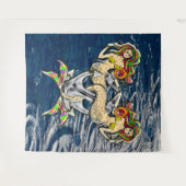 Tenture Mermaids - Design nautique pour les amoureux des o (Devant (Horizontal))