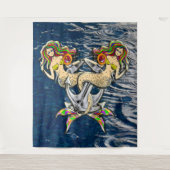 Tenture Mermaids - Design nautique pour les amoureux des o (Devant)