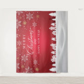 Tenture Merry Christmas and Happy New Year backdrop  (Devant)