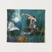 Tenture Merveilleuse sirène à vapeur (Devant (Horizontal))