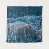 Tenture Merveilleuses Vagues Bleues (Devant)