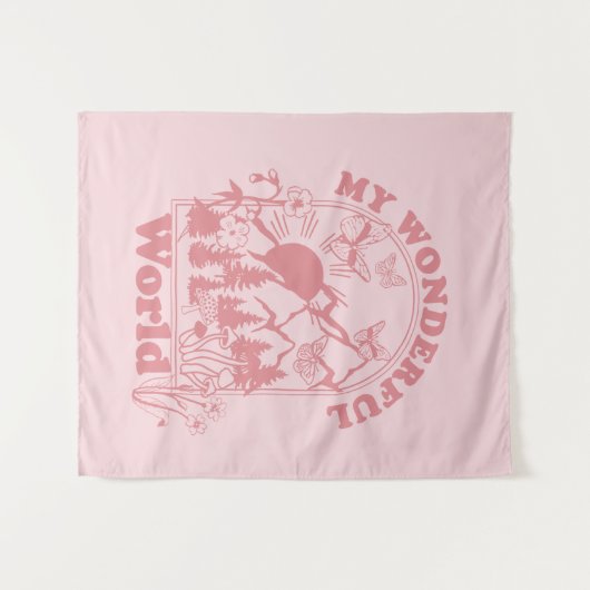 Tenture Mes merveilleuses fleurs rétro du monde (Devant (Horizontal))