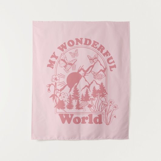 Tenture Mes merveilleuses fleurs rétro du monde (Devant)