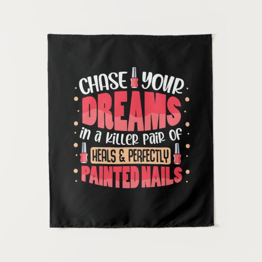 Tenture Mes ongles peints de rêve (Devant)