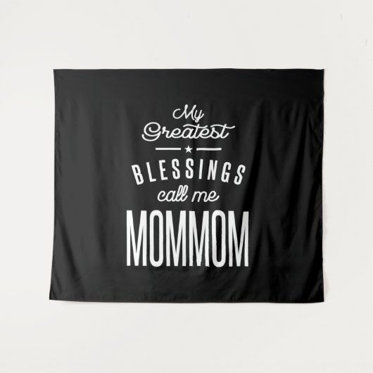 Tenture Mes plus grandes bénédictions appelez-moi Maman (Devant (Horizontal))