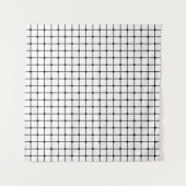 Tenture Mesh pattern monochrome geometric (Devant)