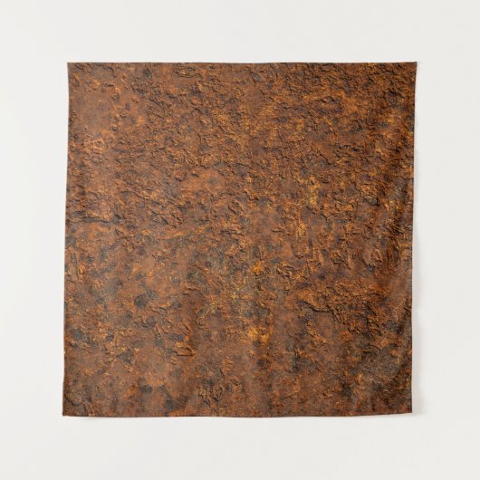 Tenture Métal rouillé : Esthétique en fer texturé. (Devant (Horizontal))