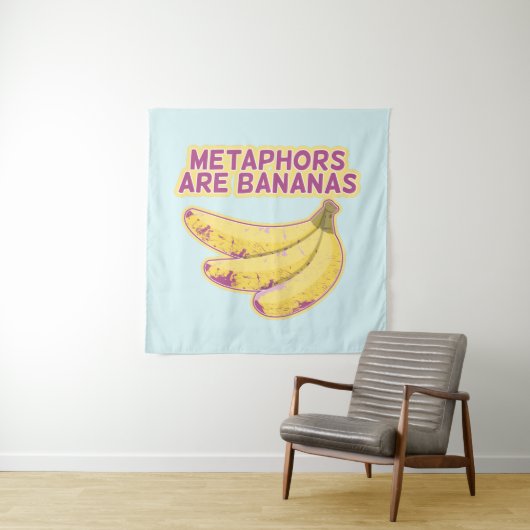 Tenture Métaphore La typographie drôle (En situation)