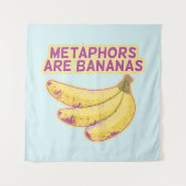 Tenture Métaphore La typographie drôle (Devant)