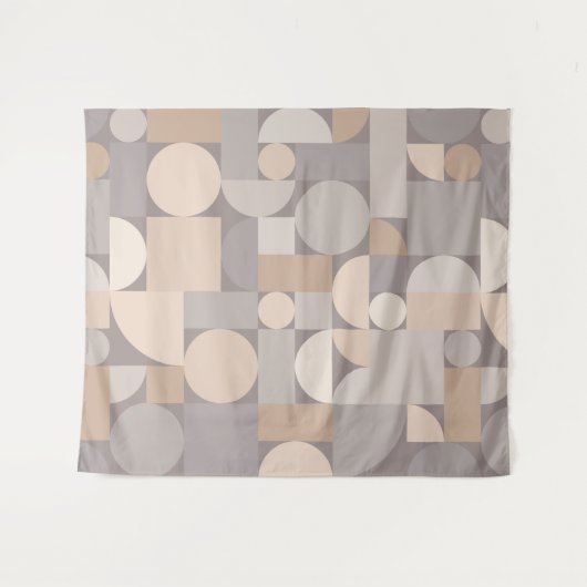 Tenture Méthode d'art géométrique rétro (Devant (Horizontal))