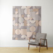 Tenture Méthode d'art géométrique rétro (En situation)