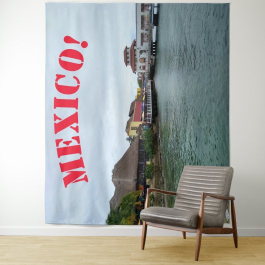 Tenture Mexique ! Arrière-plan (En situation)