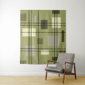 Tenture Mi-siècle moderne géométrique 18 (En situation)